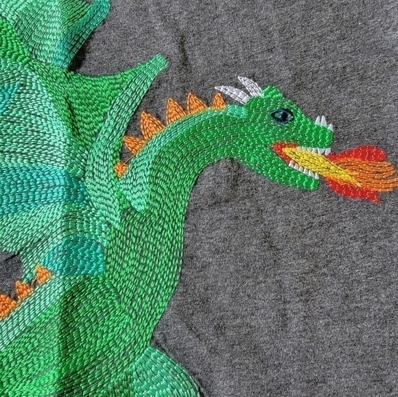 Dragon Superstitch T-Shirt Boutique Small Shop T-Shirt NWT - Picture 5 of 8